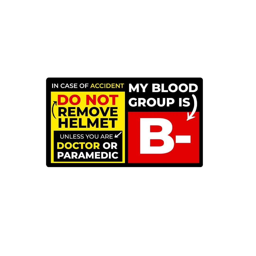 B Negative Sticker